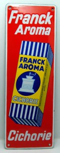 FRANCK Aroma Chicorie (roter Hintergurnd), Schweiz, 30er Jahre 