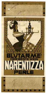 Narentizza Perle: Etikett um 1910
