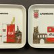 Ducal & Africaine: Zwei Ascher/Zahlteller, Luxemburg um 1970
