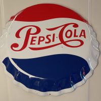 Pepsi Cola - Blechschild, Kronkorken 1950er Jahre