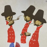 Crüwell Tabak, zwei Pappschilder/Aufsteller aus den 1950er Jahren