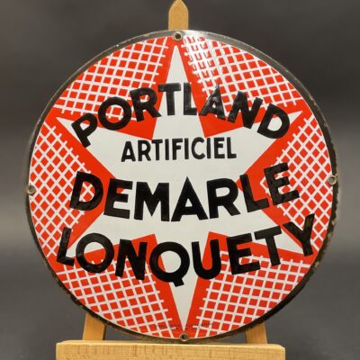 PORTLAND - Emaillerie Alsacienne Strasbourg - Gewölbtes Emailschild um 1950