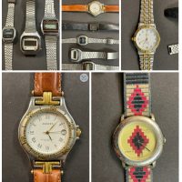 Konvolut: 7 verschiedene digitale und analoge Armbanduhren