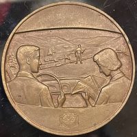Auto Rallye Bronze Medaille 11.09.1965 - Fahrer und Beifahrerin - Chronograph