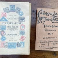 Zwei Briefmarkenkataloge Europa: Yvert & Tellier Champion 1919 und Arthur Maury 1913