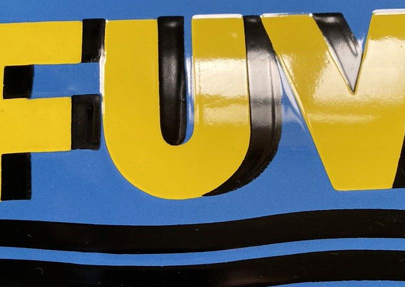 D Fuva FUVA-Dauerwellen: Seltener Emailstreifen aus den 30ern - Emailschilder ...