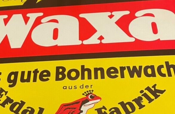 Erdal Waxa Blechschild auf eBay