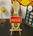 Coca-Cola Thermometer-Blechschild im Art Deco Stil (USA 1941)