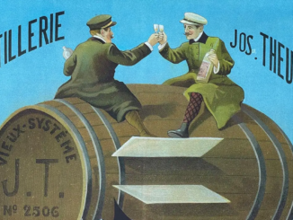 Rund um ein Plakat: Fröhliche “Luftfass”-Fahrt um 1910
