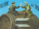 Rund um ein Plakat: Fröhliche “Luftfass”-Fahrt um 1910