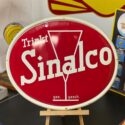 SINALCO - Blechschild, gewölbt, um 1950 mit traumhaftem Glanz