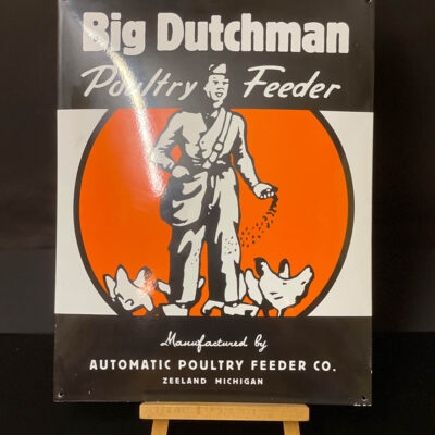 Big Dutchman - Poultry Feeder, limitiertes Emailschild (237/250), produziert bei Von Halem (2002)