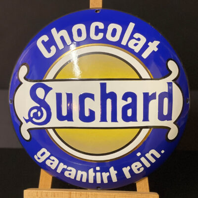 Chocolat Suchard - Garantirt rein: Emailschild von Boos & Hahn
