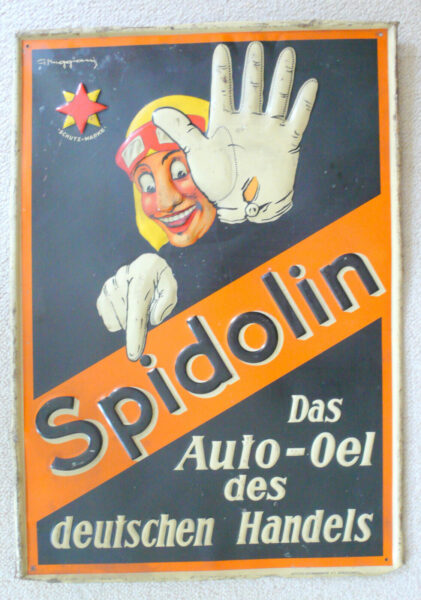 Spidolin Blechschild auf eBay.de