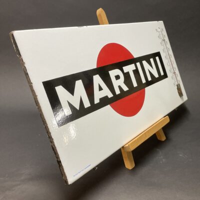 MARTINI - Emailliertes Thermometer, 1950er/60er Jahre, hergestellt bei Boos & Hahn in tollem Zustand!