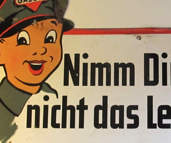Blechschilder GASOLIN OriginalBlechschild "Nimm Dir Zeit und