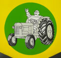 Michelin - Traktorreifen: Altes Emailschild in hervorragendem Zustand!