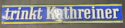 Trinkt Kathreiner - Emailschild um 1935, Boos & Hahn, in schöner Erhaltung