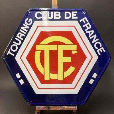 TOURING CLUB DE FRANCE - Emailschild um 1950 in nahezu perfektem Zustand