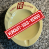 F6 Zigaretten Luxemburg, Kultiger Ascher 1950er/60er Jahre, Villeroy & Boch Septfontaines