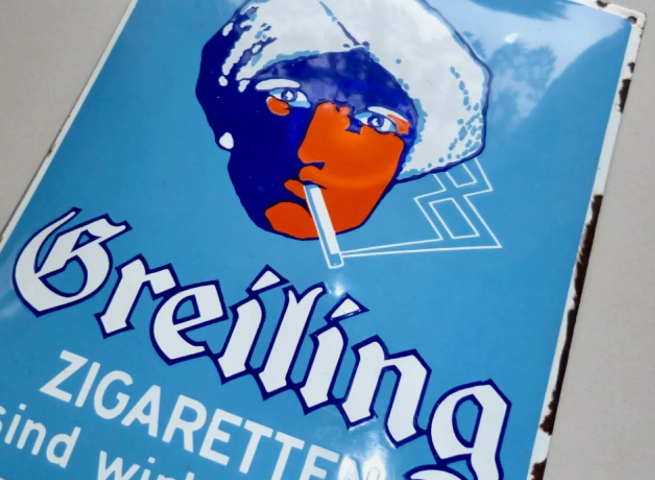 Greiling Greiling Zigaretten: Extrem seltene Ausführung mit weißen Augenbrauen ...