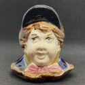 Jockey / Reiter: Bunt glasierte Keramik-Spardose um 1900-1920