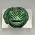 Saint Clément (Frankreich), Frosch als Spardose, 1950er Jahre - Grün glasierte Keramik