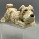 Niedlicher Terrier - Hamburger Sparcasse von 1927 - alte Reklame-Spardose aus feiner Keramik