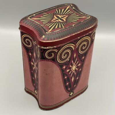 Uralte Jugendstil-Blechdose, um 1890-1900. Für Kaffee, Tee, Kakao ... Keine Marke.