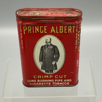 Prince Albert R. J. Reynolds, WInston Salem, NC, USA - Does not bite the Tongue - Tabakdose aus Blech, um 1910