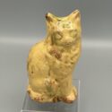 Antike Katzenfigur, 19. Jahrhundert, Keramische Spardose, Frankreich