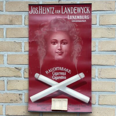 Rauchtabake, Cigarren & Cigaretten, Jos. Heintz van Landewyck, Kalender aus dem Jahr 1901. SEHR SELTEN!