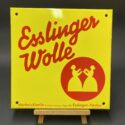 Esslinger Wolle, Emailschild aus den 1930er Jahren, C. Robert Dold (Ferro Email)