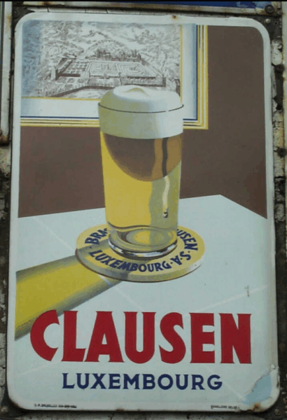 CLAUSEN: Seltenes Brauereischild aus Luxemburg bei “Bares für Rares” – Bild 5
