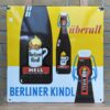 Berliner Kindl überall - Emailschild, um 1950, Emaillierwerk Dichanz, Berlin - Herrlicher Glanz!