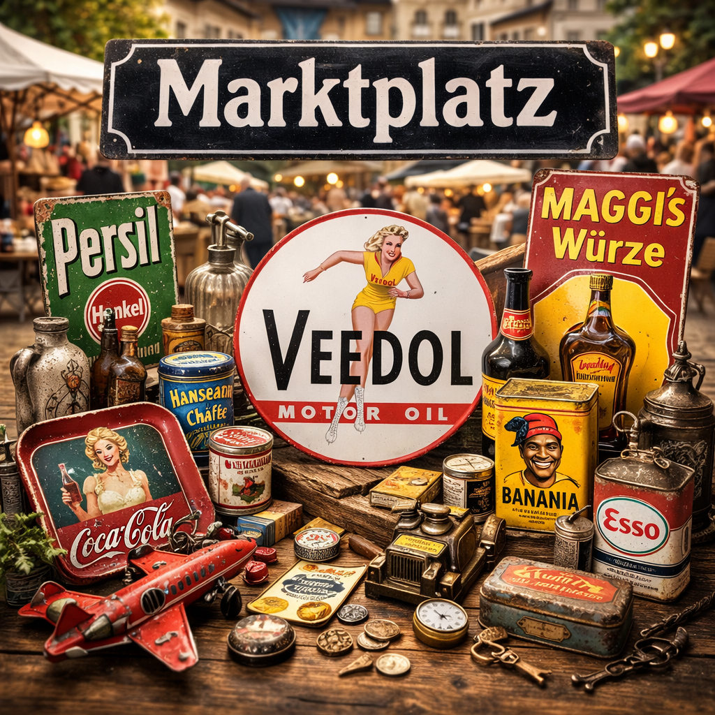 Emailschilder, Blechschilder, alte Reklame & andere Raritäten: Suchen, Bieten, Tauschen auf dem Sammler.Net-Marktplatz