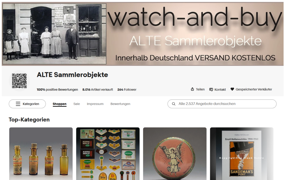 ALTE Sammlerobjekte: “watch-and-buy”