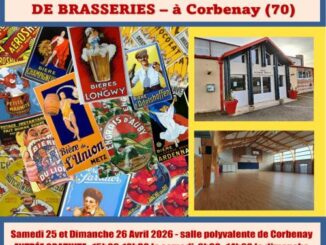 Brauereiartikel und Alte Reklame: Börse in Corbenay (Frankreich)