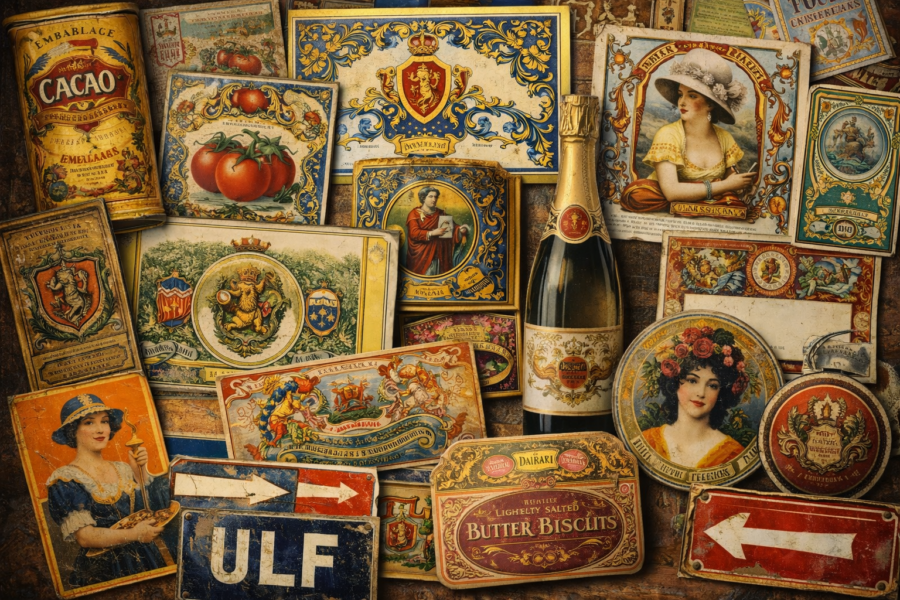 Beiträge zu Themen wie Etiketten, Verpackungen und andere Papier-Raritäten.