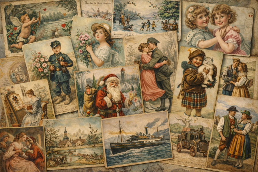 Um historische Postkarten nicht nur aus dem Reklame-Bereich geht es in dieser Blog-Kategorie.