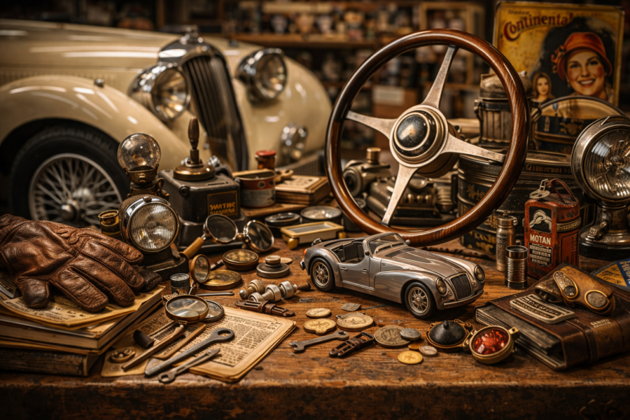 Autos, Zubehör, Reklame und Klassiker auf vier Rädern.