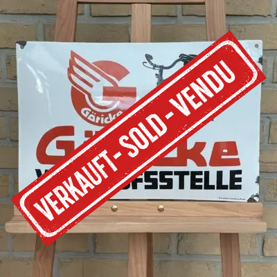 GÖRICKE Fahrräder VERKAUFSSTELLE - 1930er Jahre, Boos & Hahn, herrliche Oberfläche!