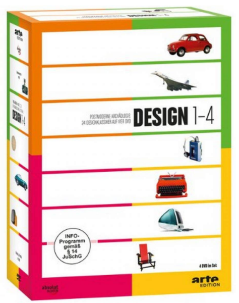 Die DVD-Edition Design 1–4 versammelt vier filmische Arbeiten, die Design nicht nur als ästhetische Disziplin, sondern als umfassende kulturelle und gesellschaftliche Praxis begreifen. 