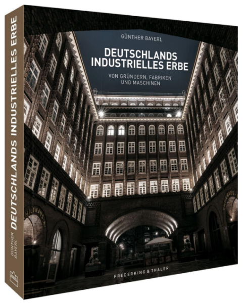 Mit Deutschlands industrielles Erbe liegt ein eindrucksvoller Bildband vor, der industrielle Bauwerke und Produktionsstätten als Teil deutscher Kulturgeschichte sichtbar macht. 