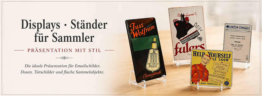 Ständer und Displays für Reklame Sammler