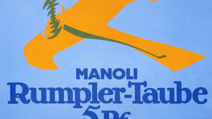 Die Rumpler Taube: Eine frühe Flugzeuglegende als Zigarettenreklame