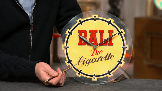 “Bali”-Werbeleuchtuhr: Seltenes Reklameobjekt aus dem Saarland