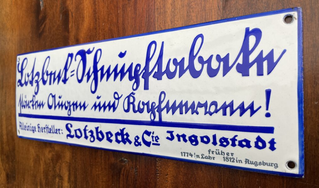 Fette Emaillierung in Sütterlin - Sammler.Net