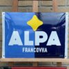 Emailschild Alpa Francovka, um 1930 - Ofenfrischer Hochglanz, monogr. LH (Leo Heilbrunn, 1891-1944))