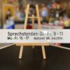 Sprechstunden ...: Altes Emailschild aus den 1950er Jahren